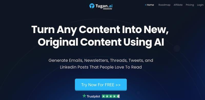 Tugan.AI - 基于AI的内容生成工具