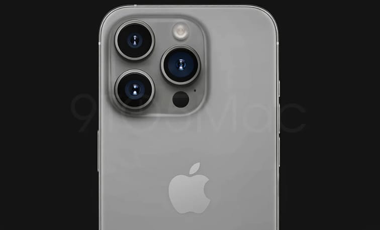 iPhone 15 Pro 的全新时尚色彩：钛金属蓝和灰