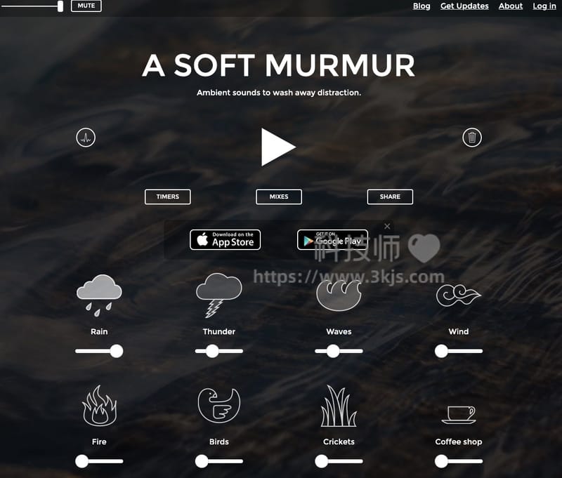 A SOFT MURMUR - 自然声在线白噪音网站(含教程)