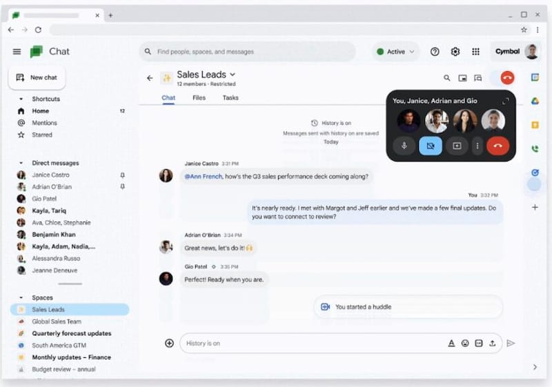 Google Workspace 推出 Duet AI