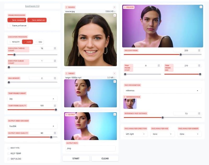 FaceFusion - 免费AI换脸工具(含教程)
