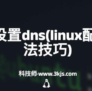 linux如何设置dns(linux配置dns的方法技巧)