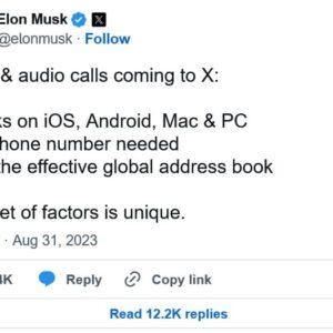 X (Twitter) 将为 iPhone 加入视频和语音通话功能