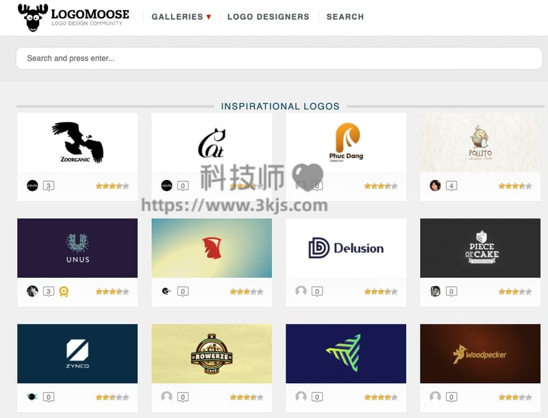 Logomoose - 汇集logo设计灵感的在线网站(含教程)