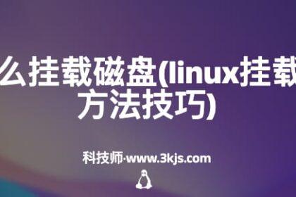 linux怎么挂载磁盘(linux挂载磁盘的方法技巧)