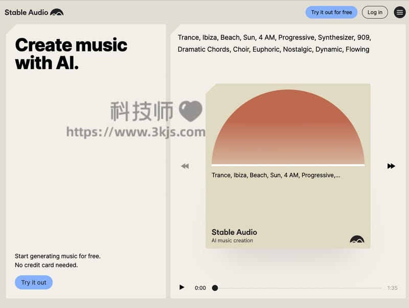 Stable Audio - 在线AI音乐制作工具(含教程)