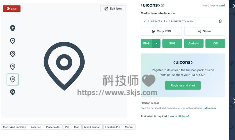 Flaticon - 免费icon素材图标下载网站(含教程)