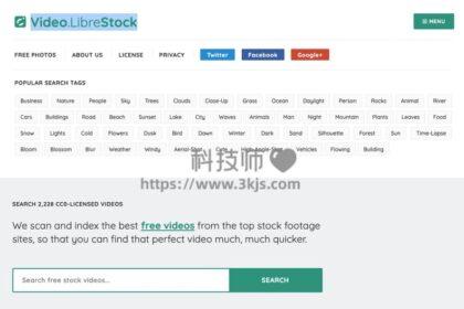Video.LibreStock - 免费视频素材搜索引擎(含教程)