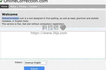 OnlineCorrection - 英语语法检查在线工具(含教程)
