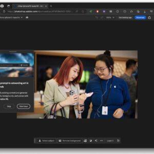 Adobe推出网页版Photoshop:具备生成式AI功能