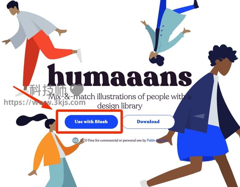 Humaaans - 插画人物素材下载网站(含教程)