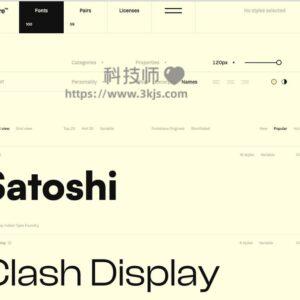 Fontshare - 免费英文字体下载网站(含教程)