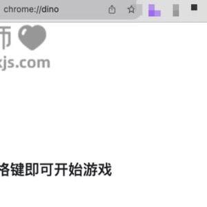 谷歌小恐龙游戏(chrome://dino/玩恐龙游戏)