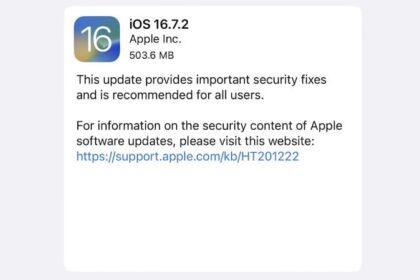苹果发布 iOS 16.7.2 及 iOS 15.8 修复安全漏洞，旧机请尽快更新