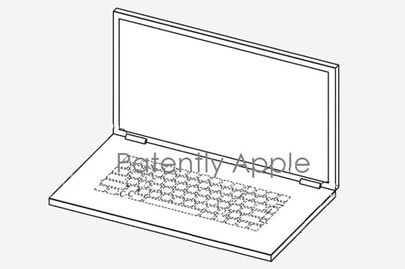 苹果 MacBook 专利：虚拟键盘和iPhone充电功能