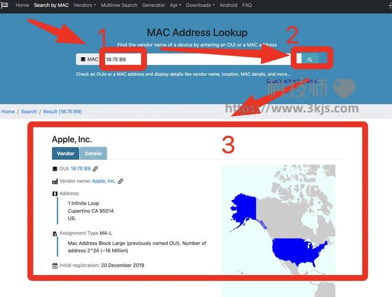 MACLookup - mac地址查询在线工具(含教程)