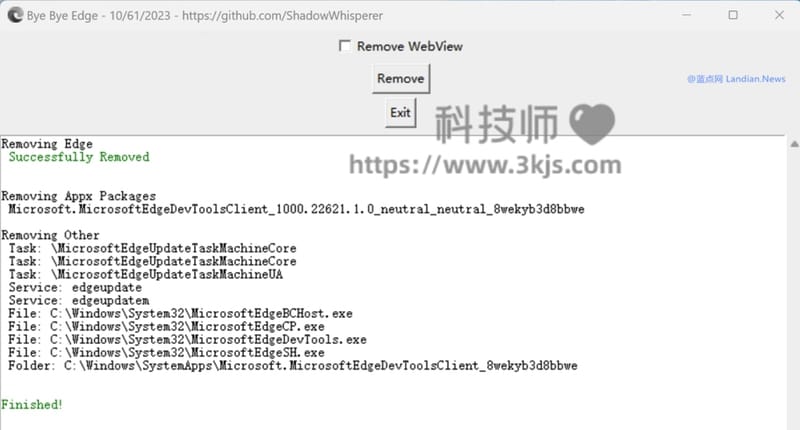 
Remove MS Edge - edge卸载工具(含教程)
