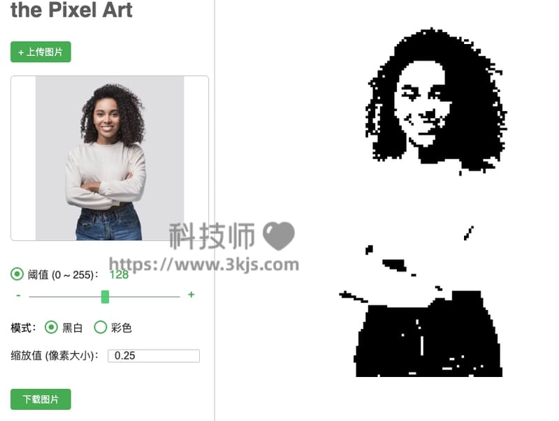 the Pixel Art - 图片像素转换器在线版(含教程)