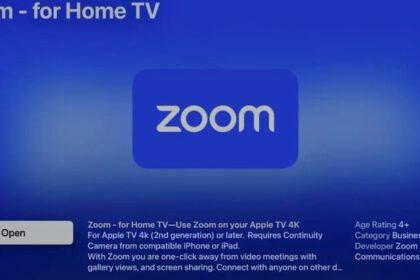 Zoom登陆Apple TV 4K，让你用电视来开会