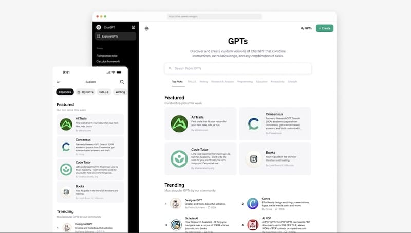 OpenAI正式宣布推出 ChatGPT GPT Store 