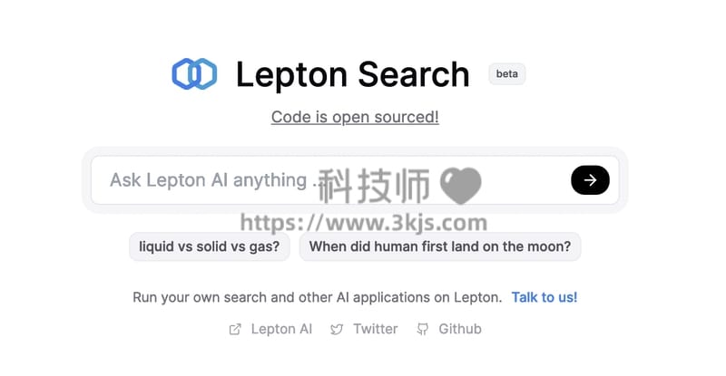 Search with Lepton - 对话式AI搜索引擎(开源免费)