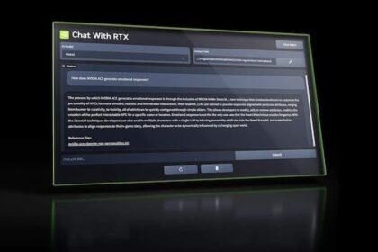 NVIDIA发布免费聊天机器 Chat with RTX，可在电脑上本地运行