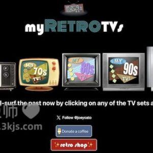 MyRetroTVs - 在线复古电视模拟收看网站