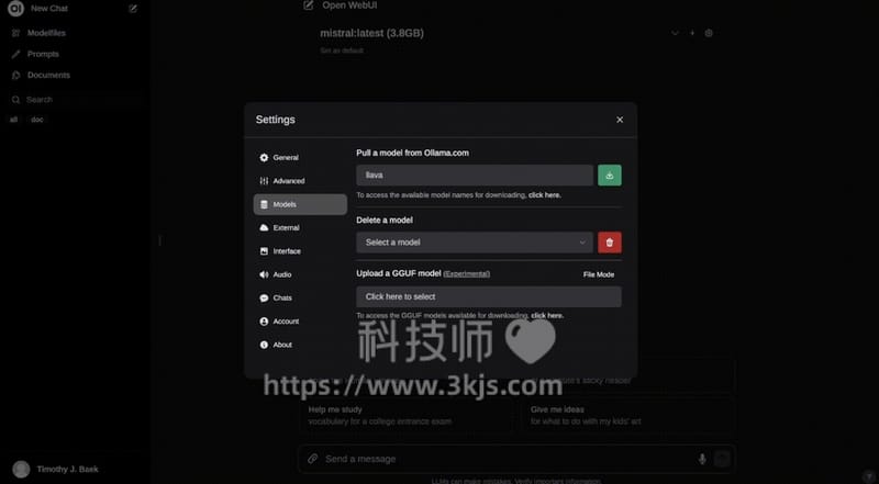 Open WebUI - LLM大模型Web界面工具(支持Ollama和兼容OpenAI的API)