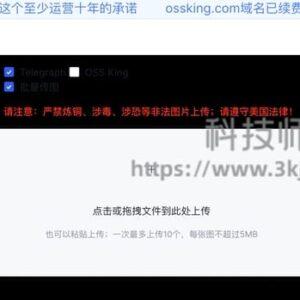 OSS King - 好用的免费图床(含教程)