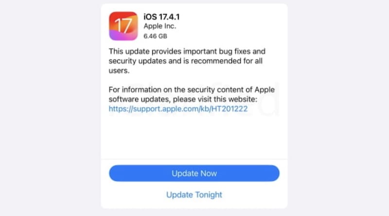 苹果推出 iOS 17.4.1 / iPadOS 17.4.1 更新，修复错误并改进安全性