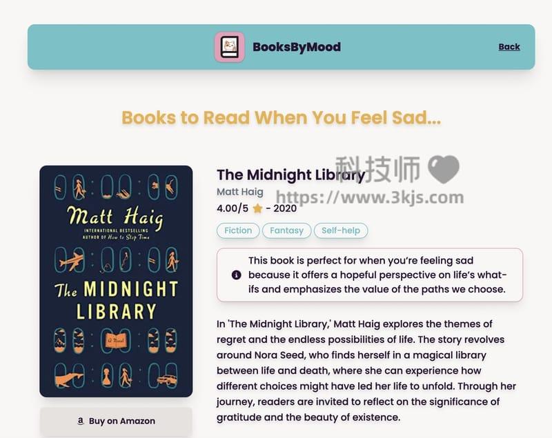 BooksByMood ：基于读者当前心情来寻找书籍的在线工具