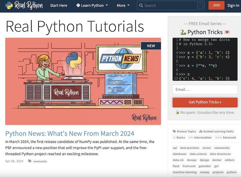 Real Python - Python教程网站
