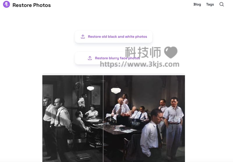 Restore Photos - 老照片上色在线处理工具(含教程)