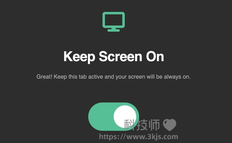 Keep Screen On - 保持电脑屏幕常亮的在线工具(含教程)