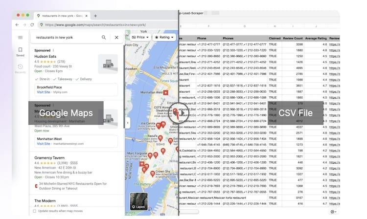 Map Lead Scraper - Google Maps地图数据抓取工具「Chrome插件」