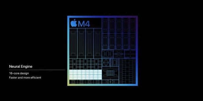 苹果发布M4芯片，AI性能大幅增强