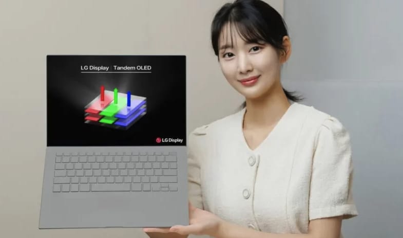 LG Display量产首款笔记本电脑Tandem OLED面板
