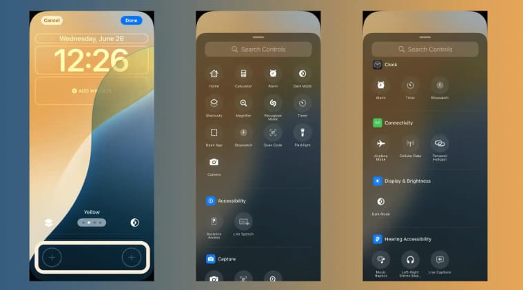 iOS 18 为iPhone带来锁屏控制按钮自定义功能