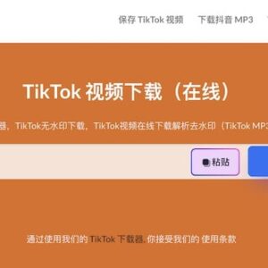 TikTokio - 在线TikTok视频下载工具(含教程)