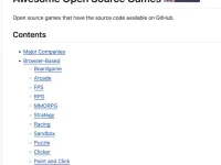 Awesome Open Source Games - 开源免费游戏合集