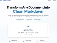 To Markdown - 文档转Markdown在线转换工具