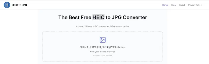 HEIC to JPG - 在线heic转jpg工具,支持批量转换