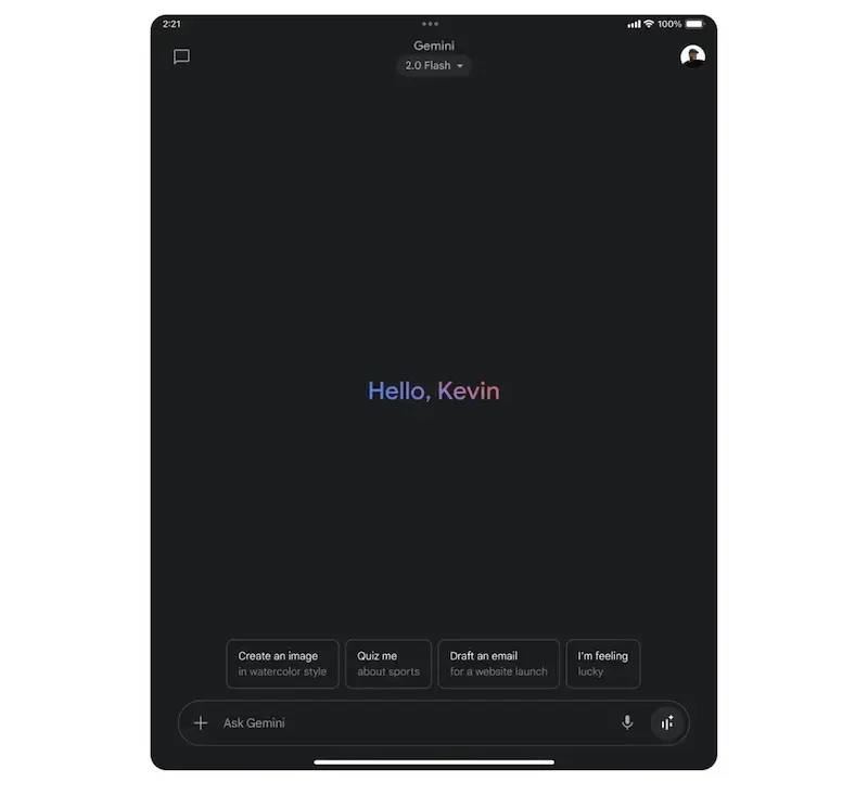 Google Gemini终于登陆iPad,正式支持全屏与分屏多任务模式
