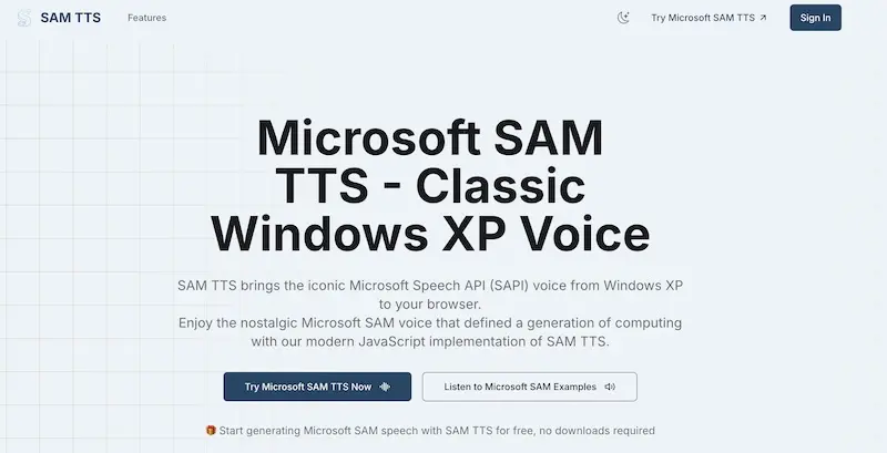 SAM TTS - 在线版微软语音合成助手