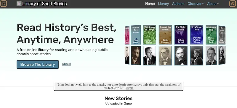 Library of Short Stories - 短篇小说在线阅读网站