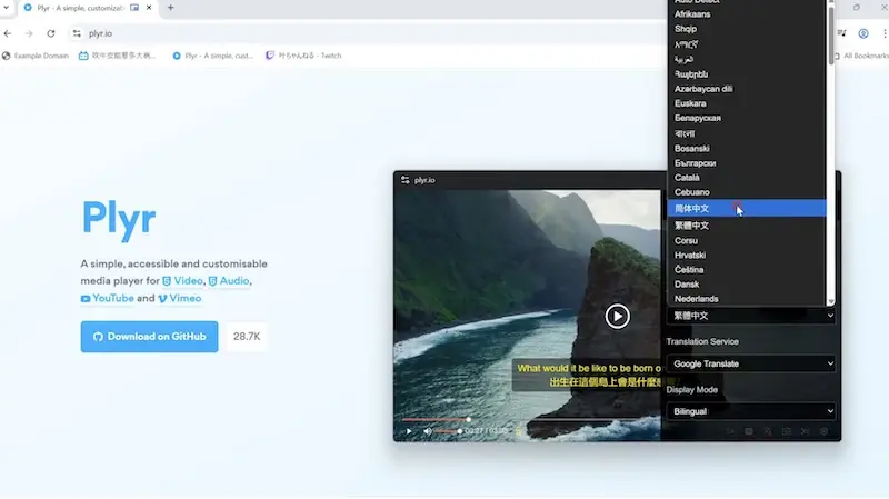 DualPiP：Chrome双语字幕画中画视频播放器插件，享受双语字幕与弹幕