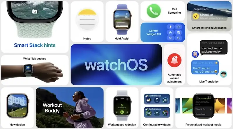 苹果 watchOS 26 带来全新设计与健康功能强化
