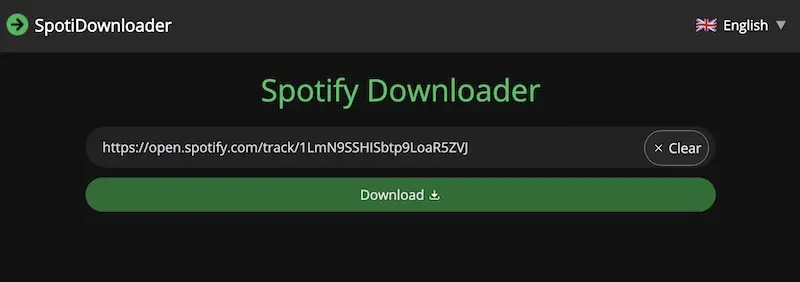 SpotiDownloader:spotify音乐下载在线工具,免费下载Spotify音乐