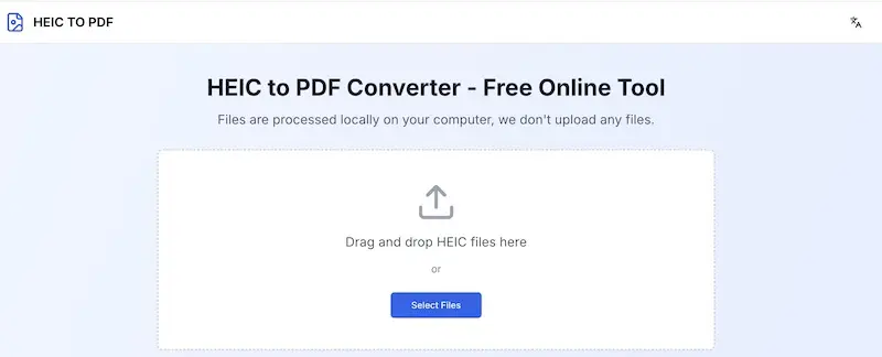 HEIC to PDF Converter：免费在线HEIC转PDF工具，轻松将HEIC文件转换为PDF