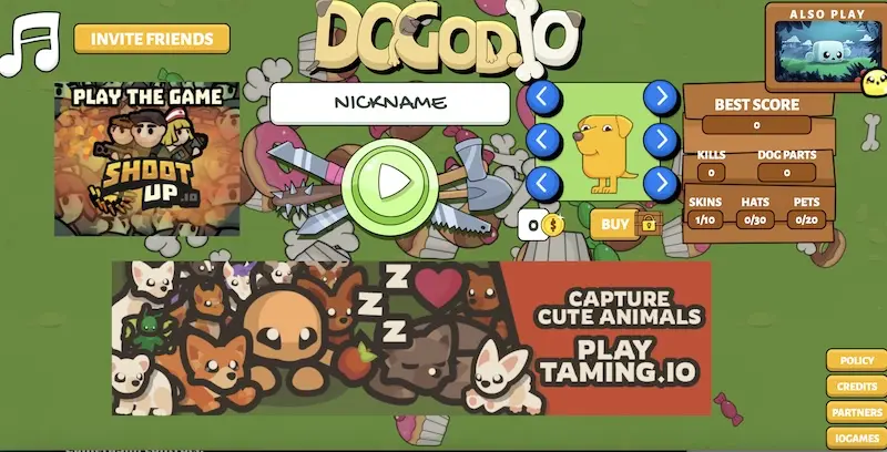 Dogod.io:多人在线小狗竞技游戏,打造你的专属狗狗!